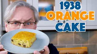 🔵 1938 Orange Cake Depression Era Recipe