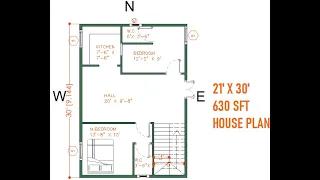 21' X 30' HOUSE PLAN II 21 X 30 GHAR KA NAKSHA II AUTOCAD