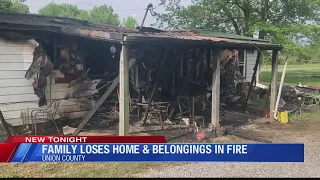 No injuries reported from fully involved structure fire in Union County