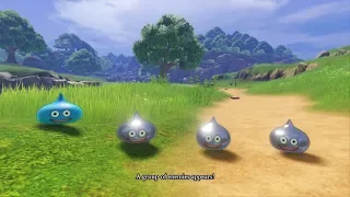 Dragon Quest XI (Switch) - Early Game EXP Grinding on Slime Island