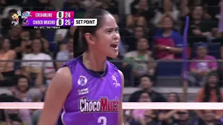 Choco Mucho's SWEET SET 1 FINISH vs Creamline 🍫 | 2024 PVL ALL-FILIPINO CONFERENCE