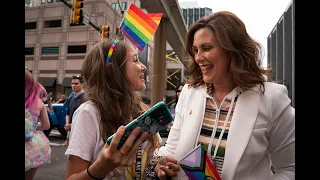 Michigan Gov. Gretchen Whitmer fires up crowd at Motor City Pride 2023