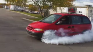 Turbo Dodge Caravan Burnout || CCG