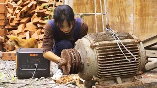 😘The genius girl helped the workers repair the motor produced in 1992, and the effect was great