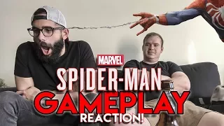 Spiderman PS4 Gameplay Reaction!