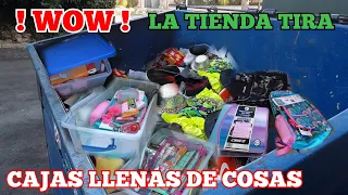 DUMPSTER DIVING 🇺🇸 LAS TIENDAS EN ESTADOS UNIDOS TIRAN CAJAS DE COSAS #basuradelosmillonarios