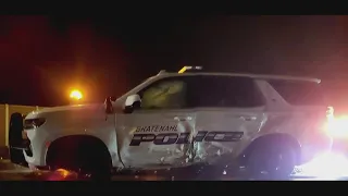 Police body camera video: Car slams into Bratenahl police vehicle