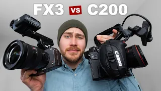 SONY FX3 vs CANON C200 | What you need to know | + CLOG3 & SLOG3 Free 4K Downloads & RAW Photos !!!