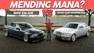 Komparasi BMW E36 323i vs Mercedes Benz W202 C230 Kompresor