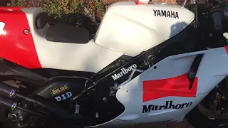 YZR 500 Wayne Rainey 91 Marlboro yzr 500  Rep warm up