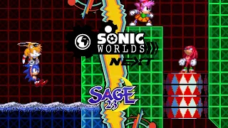 Sonic Worlds Next (SAGE '23 Framework) ✪ Returning Gameplay ft. All Characters (1080p/60fps)