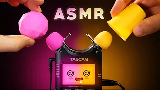 ASMR 3D Ear Tingles for Deep Sleep and Sweet Dreams [Pink & Yellow Tascam Triggers | No Talking]