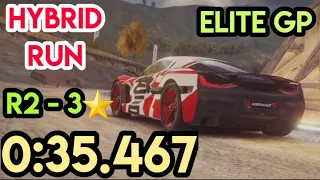 Asphalt 9 | TouchDrive -Hybrid run | Elite Grand Prix Rimac C2 (3⭐)| Round 2 | 0:35.467 |Time Travel