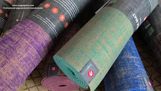 iyogasports natural jute yoga mat manufacturer factory