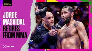 Masvidal retires in Miami! 🥲 | Gilbert Burns v Jorge Masvidal | #UFC287 post-fight interview