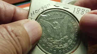 monedas  Morgan y de la paz