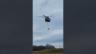 German Sikorsky CH-53G Transport Helicopter heavy lifting.