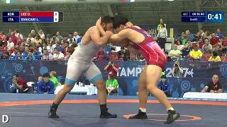 Qual. GR - 96 kg: D. LEE (KOR) df. L. SVAICARI (ITA) by VPO1, 2-1