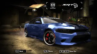 nfs most wanted  - Dodge Charger SRT Hellcat Mod Gameplay