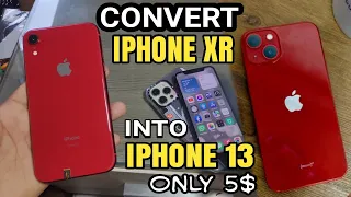 Ubah iPhone Xr jadi iPhone 13 Pakai Backdoor Murah || DIY convert iPhone xr into iPhone 13