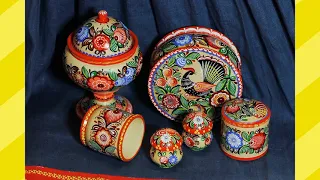 Видео обзор традиционных видов росписи Прокопенко А  Ю