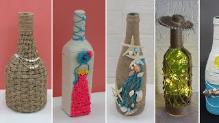 5 Jute bottle decoration ideas | Home decorating ideas easy