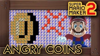 Super Mario Maker 2 -  Angry Coins Want to Kill Mario