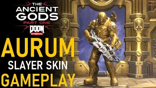 Doom Eternal- Aurum Slayer Skin Gameplay