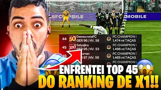 EITA! 😱 ENFRENTEI TOP 45 DO RANKING DE X1 🔥 | GAMEPLAY COMENTADA - FC MOBILE 2024