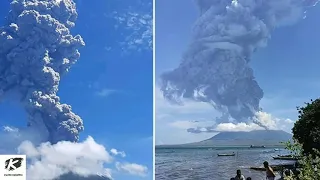 Volcano eruption in Indonesia, throws up smoke four kilometres in air