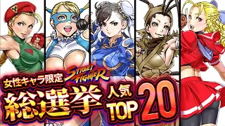 【最新版】ストリートファイター女性人気ランキングTOP20