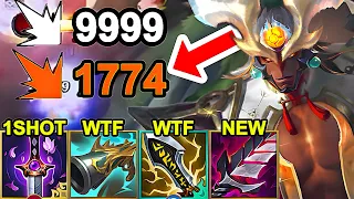 Wild Rift China Aatrox Top - New Critical Real One Shot Build Runes - Insane Burst Damage