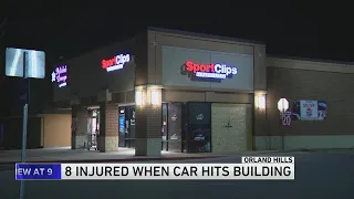 8 injured after car crashes into south suburban salon