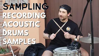 recording acoustic drums samples - minimal house edition | distilled noise