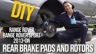 Rear Brake Pads and Rotors Replacement on Range Rover L405 and Sport L494 in Step by Step Guide