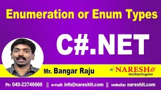 Enumeration or Enum Types in C# | C#.NET Tutorial | Mr. Bangar Raju