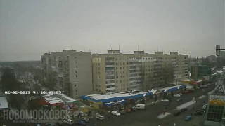 TimeLapse 2017 02 02 Новомосковск, Украина