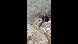 Hiking Climbing Bonita Falls Southern California near fontana and Lytle Creek