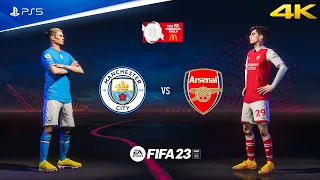 FIFA 23 - Manchester City vs. Arsenal - FA Community Shield 2023 Final | PS5™ Gameplay [4K60]