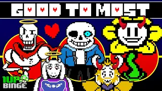 UNDERTALE Characters: Good to Evil