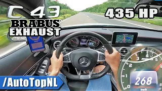 Mercedes C43 AMG 435HP on AUTOBAHN [NO SPEED LIMIT] by AutoTopNL