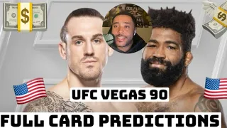 UFC Fight Night: Allen vs. Curtis 2 Full Card Predictions and Betting Breakdown !!!! #UFCVegas90