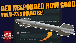 War Thunder DEV - AIM-9X, IRIS-T's the ONLY COUNTERS that can BEAT the R-73? ACCORDING to a DEV!