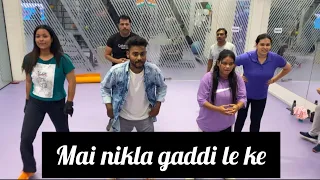 Mai Nikla Gaddi le k Zumba Dance video/Easy Zumba Step/ New Zumba video/ Gadar2 song / #punjabi