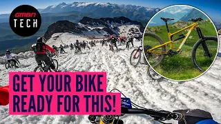 How To Set Your Bike Up For The Gnarliest Downhill Race! | Megavalanche Bike Check