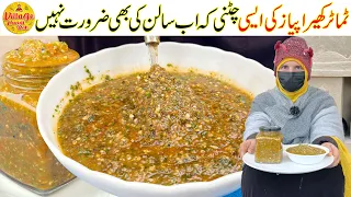 Tamatar Kheera Payaz Chutney Recipe | Chakhara Chatpati Chanti Recipe by Village Handi Roti