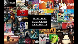 BLIND TEST TOUT GENRE 228 EXTRAITS avec jeu a boire