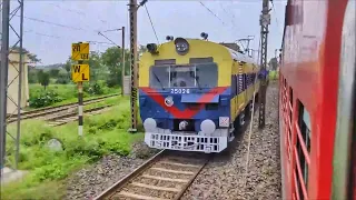 Parallel Race & Overtake a MEMU & EMU Local by Shabd Bhedi Express at Maximum Speed