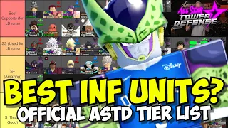 Best Infinite Mode Units in ASTD! (Official Regular Infinite Mode Tier List)