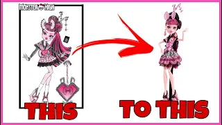 Comparing 5 Monster high Concept Designs to Their Final Doll Looks: PART 1